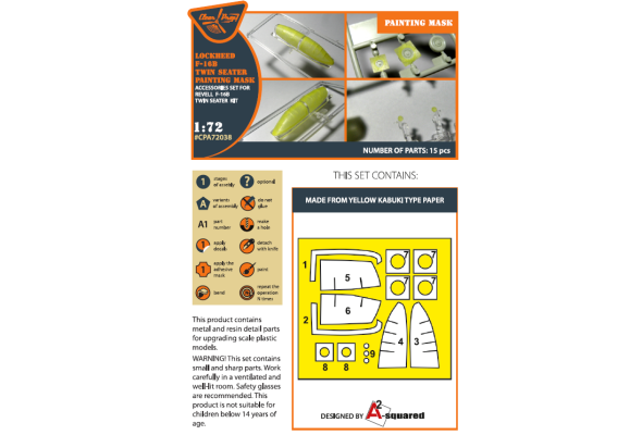 Shop 1/72 F-16B/D twin seater for REVELL kit painting mask "yellow kabuki paper" Scale Plastic Models and Accessories. Resin Parts. Clear Prop Models Online Store
