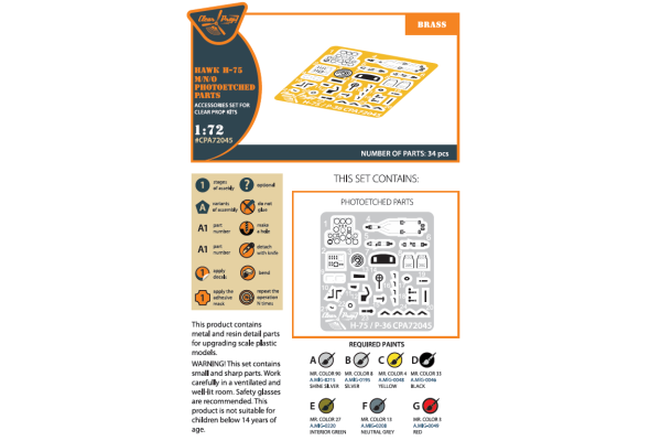 Shop 1/72 Hawk H-75 M/N/O PE parts Scale Plastic Models and Accessories. Resin Parts. Clear Prop Models Online Store