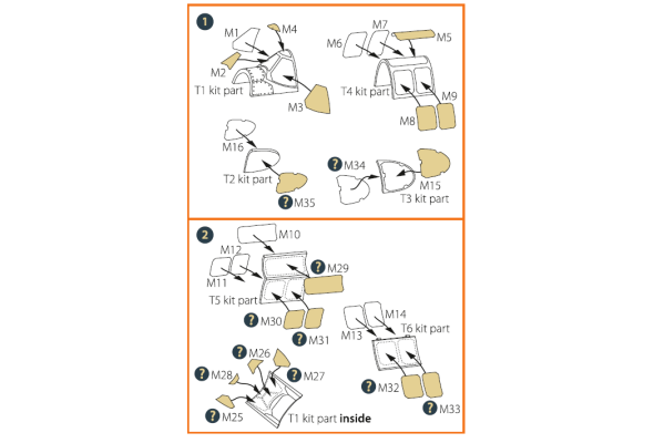 Shop 1/72 P-51B/C Mustang painting mask for Arma Hobby kits "yellow kabuki paper" Scale Plastic Models and Accessories. Resin Parts. Clear Prop Models Online Store