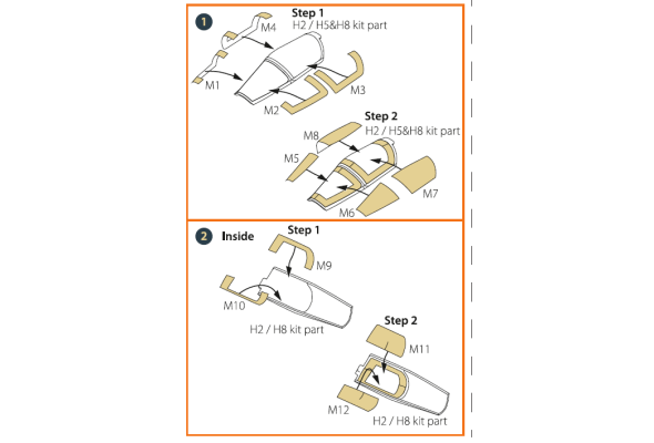 Shop 1/72 Mirage 2000C painting mask for Modelsvit kit (72073) "yellow kabuki paper" Scale Plastic Models and Accessories. Resin Parts. Clear Prop Models Online Store