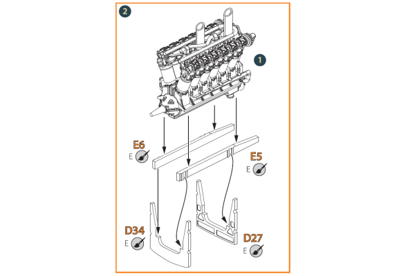 Shop 1/72 Liberty L-12 engine set 3D print Scale Plastic Models and Accessories. Resin Parts. Clear Prop Models Online Store