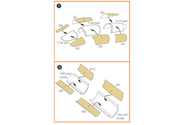 Shop 1/72 F-5F Tiger II painting mask on "yellow kabuki paper" for Italeri kits Scale Plastic Models and Accessories. Resin Parts. Clear Prop Models Online Store