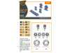 Shop 1/72 Mirage-2000 wheel set Scale Plastic Models and Accessories. Resin Parts. Clear Prop Models Online Store