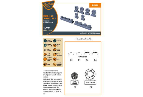 Shop 1/72 EMB-145 wheel set for A-model kits Scale Plastic Models and Accessories. Resin Parts. Clear Prop Models Online Store
