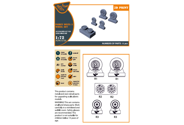 Shop 1/72 Fairey Delta 2 wheel set for Dora Wings kit Scale Plastic Models and Accessories. Resin Parts. Clear Prop Models Online Store