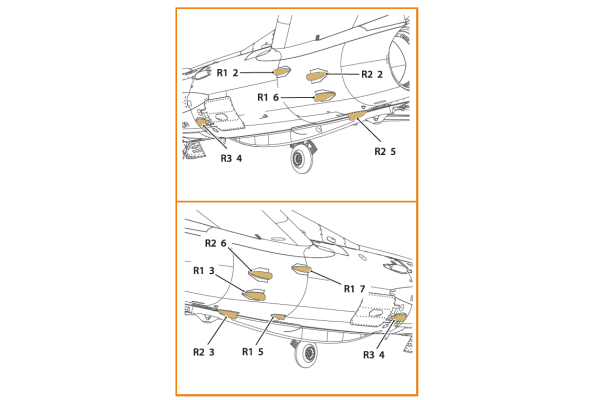 Shop 1/72 MiG-19P/PM Air intake for CP kits Scale Plastic Models and Accessories. Resin Parts. Clear Prop Models Online Store