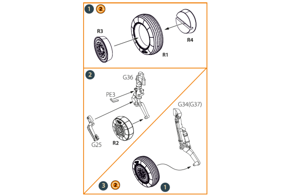 Shop 1/72 MiG-19 wheel set for CP kits Scale Plastic Models and Accessories. Resin Parts. Clear Prop Models Online Store