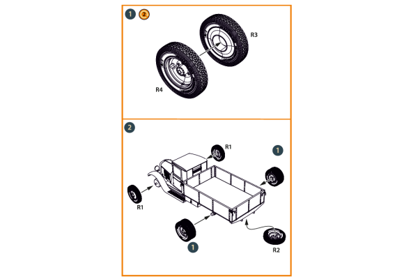 Shop 1/72 ZiS-5/5V wheel set Scale Plastic Models and Accessories. Resin Parts. Clear Prop Models Online Store
