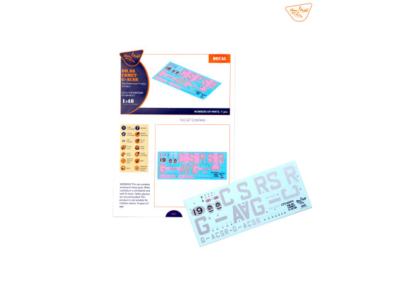 Shop 1/48 DH.88 Comet G-ACSR MacRobertson Trophy Air Race Decal for Mikromir kit Scale Plastic Models and Accessories. Resin Parts. Clear Prop Models Online Store