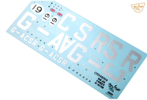 Shop 1/48 DH.88 Comet G-ACSR MacRobertson Trophy Air Race Decal for Mikromir kit Scale Plastic Models and Accessories. Resin Parts. Clear Prop Models Online Store
