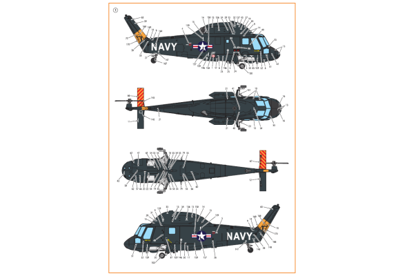 Shop 1/72 UH-2/SH-2 Seasprite (early version) technical stencils Scale Plastic Models and Accessories. Resin Parts. Clear Prop Models Online Store