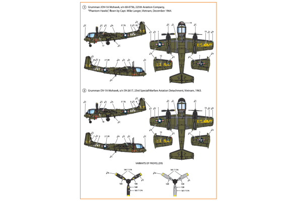 Shop 1/72 OV-1 A/JOV-1A Mohawk decal set Scale Plastic Models and Accessories. Resin Parts. Clear Prop Models Online Store