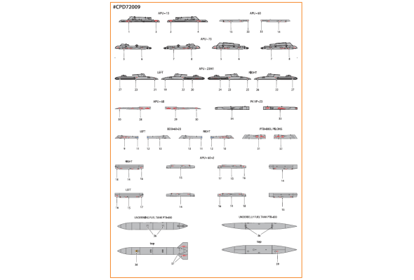 Shop 1/72 MiG-23ML, MLA, MLD, P, MLAE standard english stencils for CP kits and other Scale Plastic Models and Accessories. Resin Parts. Clear Prop Models Online Store