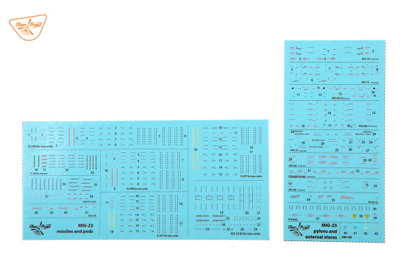 Shop 1/72 MiG-23 Weapon Set Scale Plastic Models and Accessories. Resin Parts. Clear Prop Models Online Store