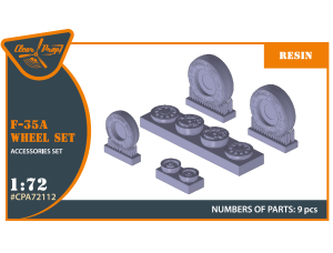 Shop 1/72 F-35A wheel set Scale Plastic Models and Accessories. Resin Parts. Clear Prop Models Online Store
