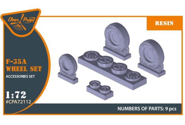 Shop 1/72 F-35A wheel set Scale Plastic Models and Accessories. Resin Parts. Clear Prop Models Online Store
