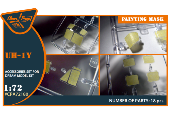 Shop 1/72 UH-1Y painting mask on "yellow kabuki paper" for Dream Model kits Scale Plastic Models and Accessories. Resin Parts. Clear Prop Models Online Store