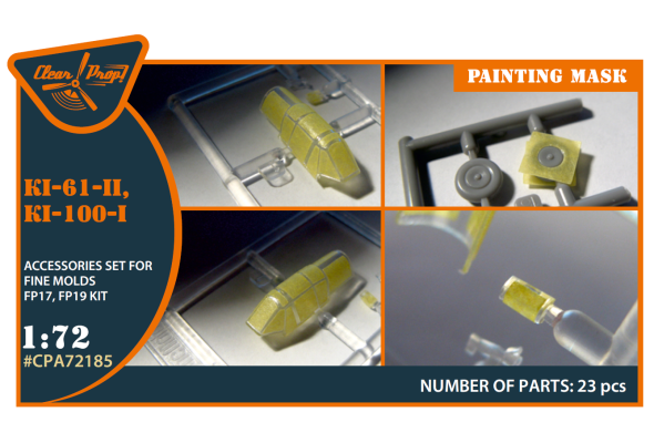 Shop 1/72 Ki-61-II, Ki-100-I painting mask on "yellow kabuki paper" for Finemolds FP17, FP19 kits Scale Plastic Models and Accessories. Resin Parts. Clear Prop Models Online Store