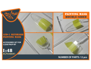 Shop 1/48 A2D-1 Skyshark double-sided painting mask on "yellow kabuki paper for CP kits Scale Plastic Models and Accessories. Resin Parts. Clear Prop Models Online Store