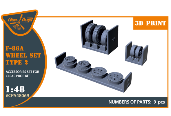 Shop 1/48 F-86A wheel set type 2 for CP kits Scale Plastic Models and Accessories. Resin Parts. Clear Prop Models Online Store