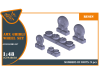 Shop 1/48 AMX Ghibli wheel set Scale Plastic Models and Accessories. Resin Parts. Clear Prop Models Online Store