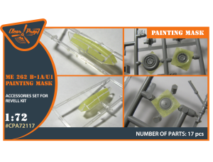 Shop 1/72 Me-262B-1A/U1 painting mask on "yellow kabuki paper" for REVELL kit Scale Plastic Models and Accessories. Resin Parts. Clear Prop Models Online Store