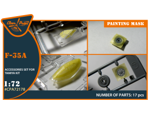 Shop 1/72 F-35A painting mask on "yellow kabuki paper" for Tamiya kit Scale Plastic Models and Accessories. Resin Parts. Clear Prop Models Online Store