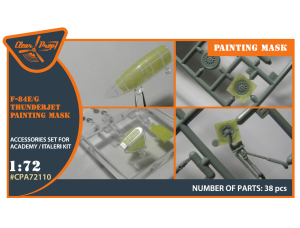 Shop 1/72 F84E/G Thunderjet painting mask on "yellow kabuki paper" for Italeri/Academy kits Scale Plastic Models and Accessories. Resin Parts. Clear Prop Models Online Store