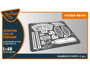 Shop 1/48 Gloster E28/39 Pioneer PE parts for CP kits Scale Plastic Models and Accessories. Resin Parts. Clear Prop Models Online Store