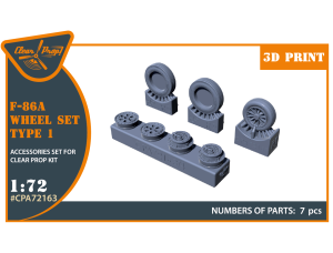 Shop 1/72 F-86A wheel set type 1 for CP kits Scale Plastic Models and Accessories. Resin Parts. Clear Prop Models Online Store