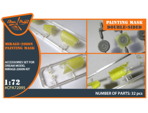 Shop 1/72 Mirage-2000N double-sided painting mask on "yellow kabuki paper" for Dream Model kits Scale Plastic Models and Accessories. Resin Parts. Clear Prop Models Online Store