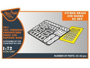 Shop 1/72 TB.2 PE parts and painting mask x2 set for CP kits Scale Plastic Models and Accessories. Resin Parts. Clear Prop Models Online Store