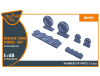 Shop 1/48 Mirage-2000 wheel set Scale Plastic Models and Accessories. Resin Parts. Clear Prop Models Online Store
