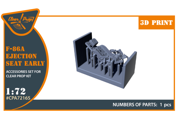 Shop 1/72 F-86A Ejection seat early for CP kits Scale Plastic Models and Accessories. Resin Parts. Clear Prop Models Online Store