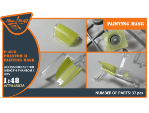 Shop 1/48 F-4G/E Phantom II painting mask on "yellow kabuki paper" for MENG kit Scale Plastic Models and Accessories. Resin Parts. Clear Prop Models Online Store