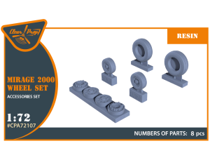 Shop 1/72 Mirage-2000 wheel set Scale Plastic Models and Accessories. Resin Parts. Clear Prop Models Online Store