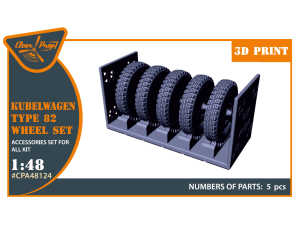 Shop 1/48 Kubelwagen type 82 Wheel set Scale Plastic Models and Accessories. Resin Parts. Clear Prop Models Online Store