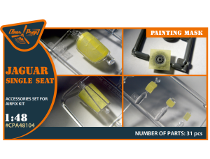 Shop 1/48 SEPECAT Jaguar Single seat painting mask on "yellow kabuki paper" for Airfix kit Scale Plastic Models and Accessories. Resin Parts. Clear Prop Models Online Store