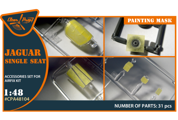 Shop 1/48 SEPECAT Jaguar Single seat painting mask on "yellow kabuki paper" for Airfix kit Scale Plastic Models and Accessories. Resin Parts. Clear Prop Models Online Store