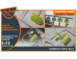 Shop 1/72 Jaguar A/GR.1/GR.3 painting mask on "yellow kabuki paper" for Italeri/Revell/Tamiya kits Scale Plastic Models and Accessories. Resin Parts. Clear Prop Models Online Store