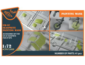 Shop 1/72 UH-2C SEASPRITE painting mask on "yellow kabuki paper" Scale Plastic Models and Accessories. Resin Parts. Clear Prop Models Online Store