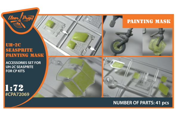 Shop 1/72 UH-2C SEASPRITE painting mask on "yellow kabuki paper" Scale Plastic Models and Accessories. Resin Parts. Clear Prop Models Online Store
