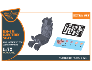 Shop 1/72 KM-1M Ejection seat for CP kits and other Scale Plastic Models and Accessories. Resin Parts. Clear Prop Models Online Store