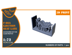 Shop 1/72 F-86A Ejection seat late for CP kits Scale Plastic Models and Accessories. Resin Parts. Clear Prop Models Online Store