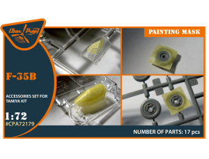 Shop 1/72 F-35B painting mask on "yellow kabuki paper" for Tamiya kit Scale Plastic Models and Accessories. Resin Parts. Clear Prop Models Online Store