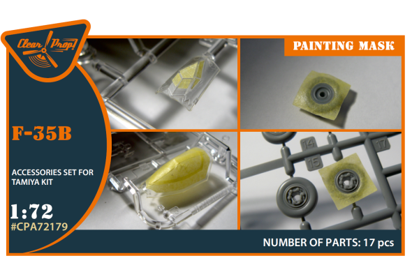 Shop 1/72 F-35B painting mask on "yellow kabuki paper" for Tamiya kit Scale Plastic Models and Accessories. Resin Parts. Clear Prop Models Online Store