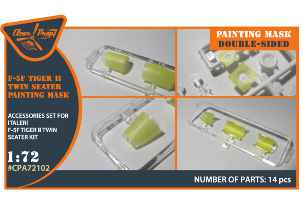 Shop 1/72 F-5F Tiger II painting mask on "yellow kabuki paper" for Italeri kits Scale Plastic Models and Accessories. Resin Parts. Clear Prop Models Online Store