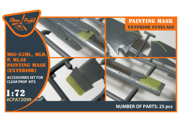 Shop 1/72 MiG-23ML, MLD, P, MLAE Exterior painting mask on "yellow kabuki paper" for CP kits Scale Plastic Models and Accessories. Resin Parts. Clear Prop Models Online Store