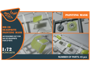 Shop 1/72 HH-2D SEASPRITE painting mask on "yellow kabuki paper" Scale Plastic Models and Accessories. Resin Parts. Clear Prop Models Online Store