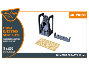 Shop 1/48 F-86A Ejection seat late for CP kits Scale Plastic Models and Accessories. Resin Parts. Clear Prop Models Online Store